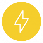 energy yellow circle